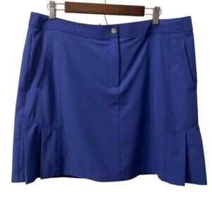 Chico’s Zenergy Golf Skort Size Large Cobalt Blue Sporty Tennis Activewear